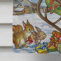 Christmas Santa taking Off Flag Canvas House Size APH4570CHF