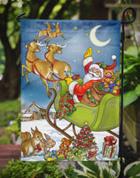 Christmas Santa taking Off Flag Garden Size APH4570GF