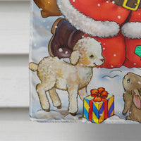 Christmas Santa Forrest Friends Flag Canvas House Size APH4571CHF