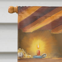 Christmas Santa Claus Unloading Toys Flag Canvas House Size APH5793CHF