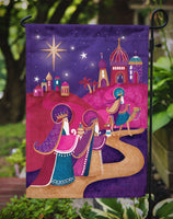 Christmas Wise Men in Purple Flag Garden Size APH7081GF