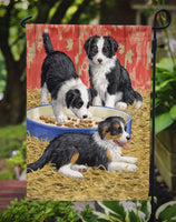 Border Collie Pups Flag Garden Size ASA2079GF