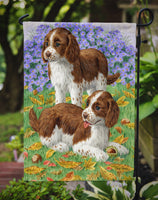Welsh Springer Spaniel Pups Flag Garden Size ASA2116GF