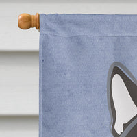 Boston Terrier Welcome Flag Canvas House Size BB1389CHF