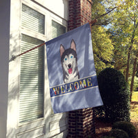 Alaskan Malamute Welcome Flag Canvas House Size BB1404CHF