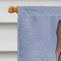 Boxer Welcome Flag Canvas House Size BB1409CHF