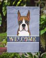 Boxer Welcome Flag Garden Size BB1409GF