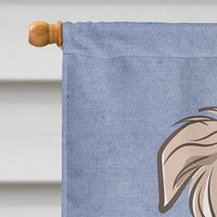 Borzoi Welcome Flag Canvas House Size BB1414CHF