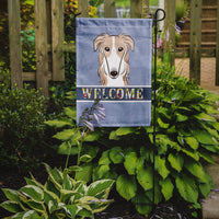 Borzoi Welcome Flag Garden Size BB1414GF