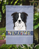 Border Collie Welcome Flag Garden Size BB1427GF