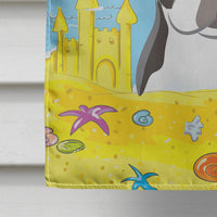 Boston Terrier Summer Beach Flag Canvas House Size BB2071CHF