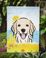 Golden Retriever Summer Beach Flag Garden Size BB2073GF