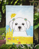 Maltese Summer Beach Flag Garden Size BB2076GF