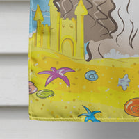 Cocker Spaniel Summer Beach Flag Canvas House Size BB2084CHF