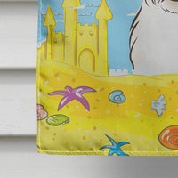 Westie Summer Beach Flag Canvas House Size BB2094CHF