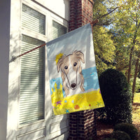 Borzoi Summer Beach Flag Canvas House Size BB2096CHF