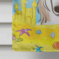 Borzoi Summer Beach Flag Canvas House Size BB2096CHF