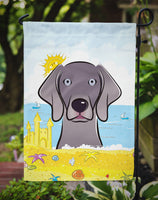 Weimaraner Summer Beach Flag Garden Size BB2099GF