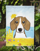 Beagle Summer Beach Flag Garden Size BB2107GF