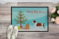 Welsh Springer Spaniel Merry Christmas Tree Indoor or Outdoor Mat 18x27 BB2918MAT