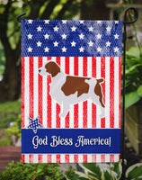 USA Patriotic Welsh Springer Spaniel Flag Garden Size BB3300GF