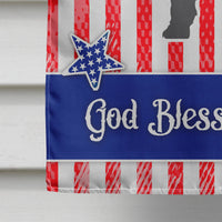 USA Patriotic Giant Schnauzer Flag Canvas House Size BB3373CHF