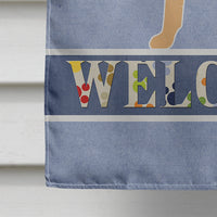 Border Terrier Welcome Flag Canvas House Size BB5493CHF