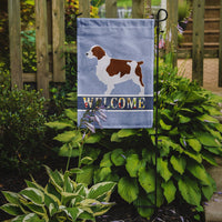Welsh Springer Spaniel Welcome Flag Garden Size BB5504GF