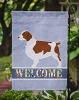 Welsh Springer Spaniel Welcome Flag Garden Size BB5504GF