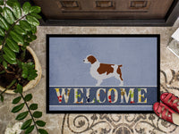 Welsh Springer Spaniel Welcome Indoor or Outdoor Mat 24x36 BB5504JMAT