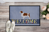 Welsh Springer Spaniel Welcome Indoor or Outdoor Mat 18x27 BB5504MAT