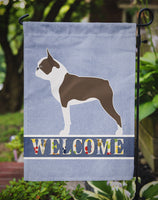 Boston Terrier Welcome Flag Garden Size BB5548GF