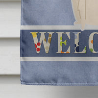 Borzoi Welcome Flag Canvas House Size BB5604CHF