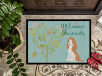 Welcome Friends Gold Springer Spaniel Indoor or Outdoor Mat 24x36 BB7620JMAT