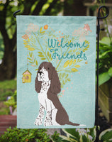 Welcome Friends Brown Springer Spaniel Flag Garden Size BB7622GF