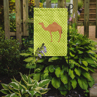 Arabian Camel Dromedary Green Flag Garden Size