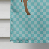 Cotentin Donkey Blue Check Flag Canvas House Size BB8023CHF