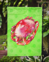 Crab Green Polkadot Flag Garden Size BB8265GF