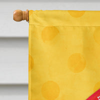 Crab Yellow Polkadot Flag Canvas House Size BB8267CHF
