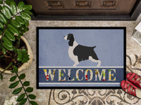 English Springer Spaniel Welcome Indoor or Outdoor Mat 18x27 BB8273MAT
