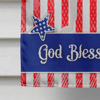 Brazilian Terrier American Flag Canvas House Size BB8396CHF