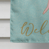 Coral Welcome Flag Canvas House Size BB8583CHF