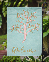 Coral Welcome Flag Garden Size BB8583GF