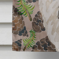 Border Collie Pine Cones Flag Canvas House Size BB9583CHF