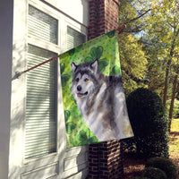 Alaskan Malamute St Patrick's Flag Canvas House Size BB9812CHF