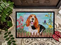 Basset Hound Spring Indoor or Outdoor Mat 18x27 CK1266MAT