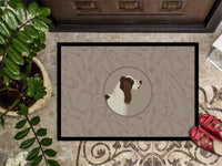 English Springer Spaniel In the Kitchen Indoor or Outdoor Mat 18x27 CK2184MAT
