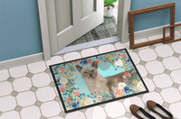 Tonkinese Spring Flowers Indoor or Outdoor Mat 18x27 CK3400MAT