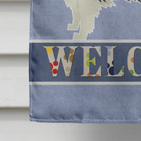 Border Collie Welcome Flag Canvas House Size CK3581CHF