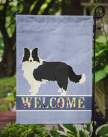 Border Collie Welcome Flag Garden Size CK3581GF